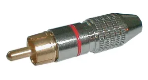 Konektor CINCH kabel kov nikel pr.5mm čierny #3757495