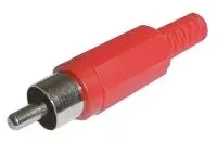 Konektor CINCH kabel plast červený #3756801