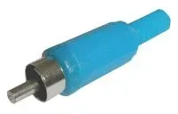 Konektor CINCH kabel plast modrý #3756800
