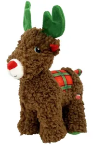 Kong Dog Holiday Sherps™ Reindeer hračka pre psy s pískatkom, veľ. M