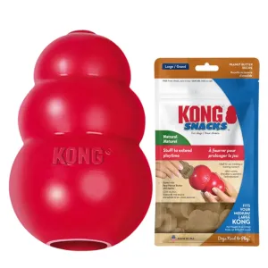 KONG Classic červený - výhodné balenie: 2 x veľ. L