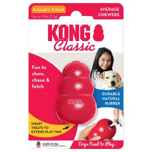 KONG Classic červený - XS (5,7 cm)
