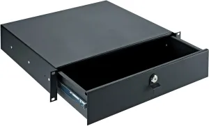 K&M 491/2 Rackmount storage black, 2 spaces, 7,17 kg