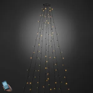 Aplikáciou ovládaný vonkajší LED plášť stromu 240-flg
