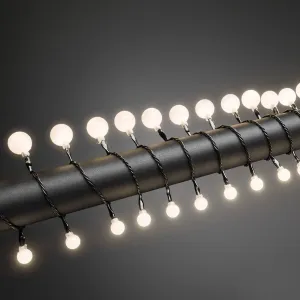Guľová svetelná reťaz LED teplá biela 80-flg