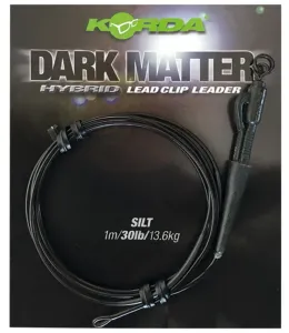 Korda koncová montáž dark matter leader hybrid lead clip 40 lb 1 m - weedy green