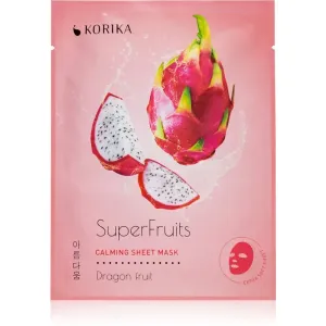 KORIKA SuperFruits Dragon Fruit - Calming Sheet Mask upokojujúca plátienková maska Dragon fruit 25 g #894317