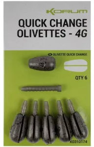 Korum rýchlovýmenná záťaž quick change olivettes - 1 g