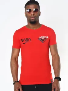 Pánske tričko krátky rukáv NASA červené, Veľkosť XXL