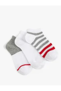 Koton 3-Pack Multi Color Striped Cotton Blend Socks Set #9293724