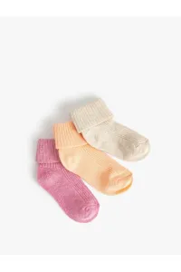 Koton 3-Piece Set of Basic Socks Cotton #9363951