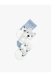Koton 3-Piece Teddy Bear Patterned Socks Set #9527498