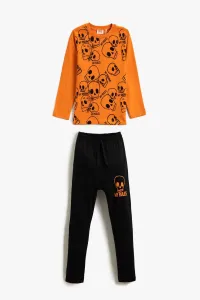 Koton Boy's Orange Pajama Set