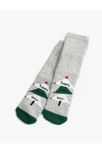 Koton New Year's Themed Christmas Tree Detailed Socks #9292530