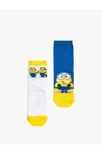 Koton Set of 2 Minions Printed Socks Licensed #5860808