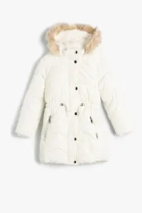 Koton Girls White Coat #8726386