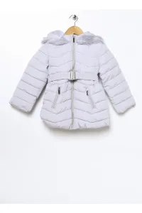 Koton Gray Girls' Coat 3wkg00003aw #8126904