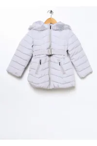 Koton Gray Girls' Coat 3wkg00003aw