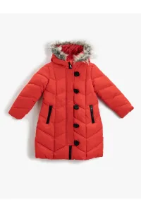 Koton Winter Jacket - Red - Biker jackets