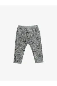 Koton Baby Girl Gray Printed Sweatpants #4948174