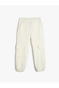 Koton Basic Cargo Jogger Sweatpants With Pockets. Elastic Waist