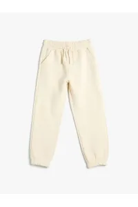 Koton Basic Jogger Sweatpants with Rack Tie Waist, Pockets