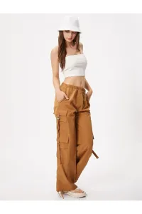 Koton Cargo Pants Wide Leg, Relaxed Cut, Multiple Pockets on the Side
