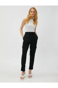 Koton Comfortable Cargo Trousers With Pocket Tie Waist