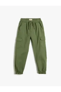 Koton Jogger Cargo Pants Cotton Tie Waist Pocket #7710666