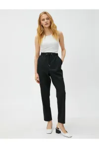 Koton Cloth Trousers with Tie Waist, Pockets #5860873