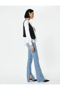 Koton Flare Jeans Slit Detail Slim Fit Standard Waist - Victoria Slim Jeans #9518451