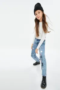 Koton Girls' Medium Indigo Jeans
