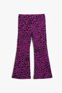 Koton Girls' Purple Patterned Jeans
