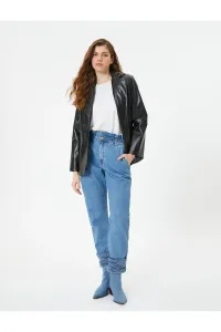 Koton High Waist Jeans with Elastic Waist - Baggy Jean #9299300
