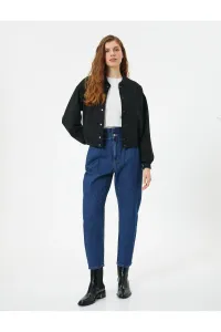 Koton High Waist Jeans with Elastic Waist - Baggy Jean