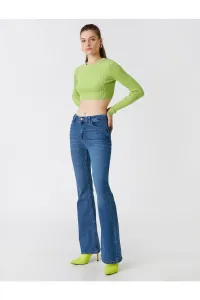 Koton High Waisted Wide Leg Jeans - Victoria Jeans