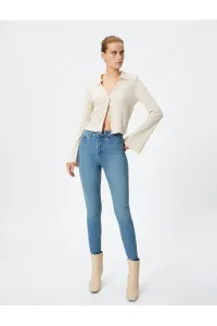 Koton Džínsy s vysokým pásom Úzke nohy - Carmen Jeans #7798665