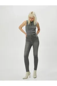 Koton Džínsy s vysokým pásom Úzke nohy - Carmen Jeans #7801501