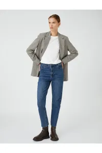 Koton džínsy s vysokým pásom mierne slim fit - Mom Slim Jeans #7258774