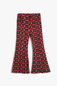 Koton Girl Červené Kockované džínsy #7630602