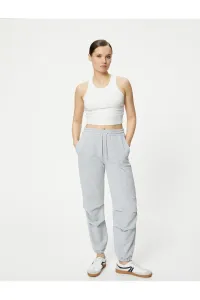 Koton Jogger Pants with Tie Waist, Pockets and Elastic Legs