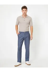 Koton Men's Navy Blue Trousers
