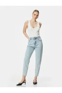 Koton Mom Fit Jeans Standard Waist Pocket Cotton - Mom Jean #9291871