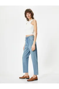Koton Mom Fit Jeans Standard Waist Pocket Cotton - Mom Jean #9291627