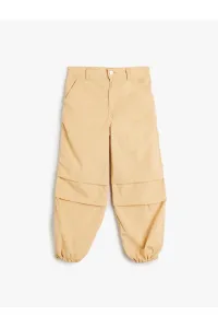 Koton Parachute Jeans Made of Cotton Cotton with Elastic Waist Pockets - Parachute Jean