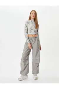 Koton Parachute Trousers Relaxed Cut Layer Detailed Pocket