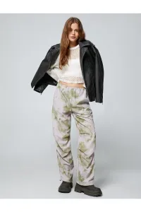 Koton Parachute Pants Tie-Dye Patterned Elastic Waist and Legs With Stopper