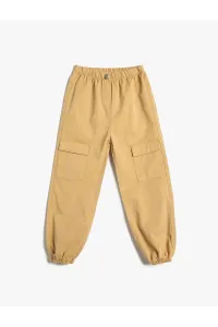 Koton Parachute Trousers with Elastic Waist and Pocket Cotton