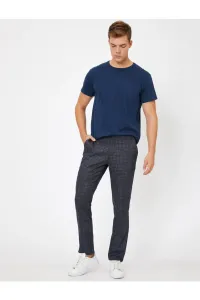 Koton Pocket Detailed Slim Fit Checkered Trousers #4949962