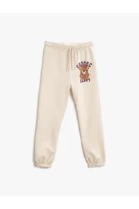 Koton Printed Jogger Sweatpants With Pockets, Tie Waist Elasticated #5256867